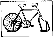 Bicycle Fitted with Runners for Snow