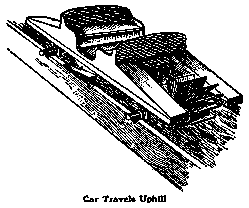 Car Travels Uphill