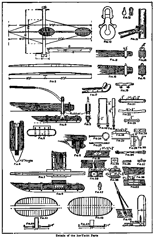 Details of the Ice Yacht Parts