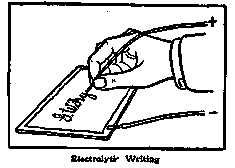 Electrolytic Writing