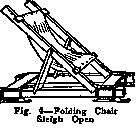 Fig. 4 Folding Chair Sleigh Open