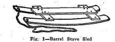 Fig. l Barrel Stave Sled