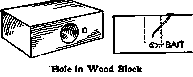 Hole In Wood Block