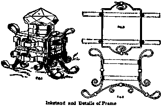 Inkstand and Details of Frame