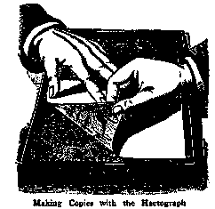 Making Copies with the Hectograph