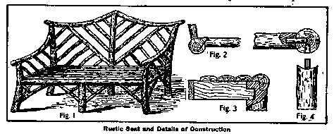 Rustic Seat and Details of Construction