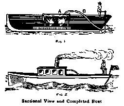 Sectional View and Completed Boat