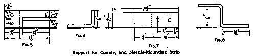 Support for Couple, and Needle Mounting Strip