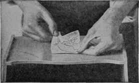 A center line on the back of the transfer is a great aid in placing it centrally and vertically.