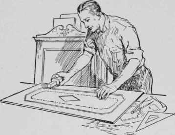 Cutting grooves for inlays with a modified marking gage which has a cutter instead of a point.