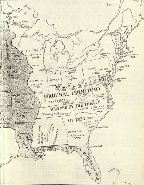Center Of Population, 1790 1900. population at different periods.