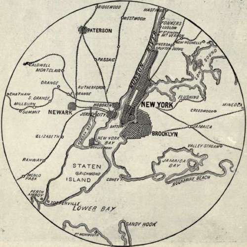 Radius Of Action Of Sixteen Inch Gun.