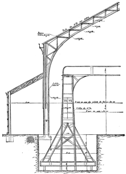 FIG. 5.  DETAILS OF THE TRUSSAND SUPPORT FOR THE CRANE.