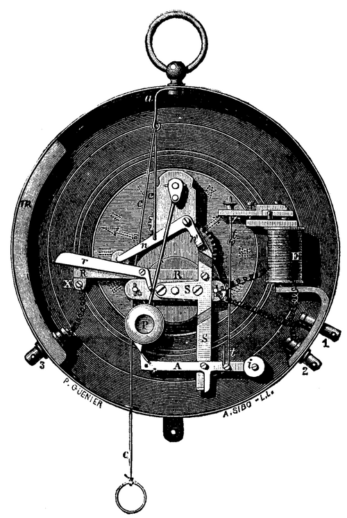 FIG. 5. BRASSART'S SEISMIC CLOCK.