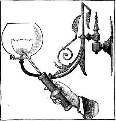 Fig. 1.  MODE OF USING THE GAS LIGHTER.