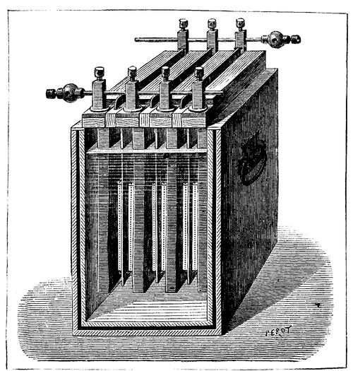  REYNIER'S ZINC ACCUMULATOR. (One fifth actual size.)