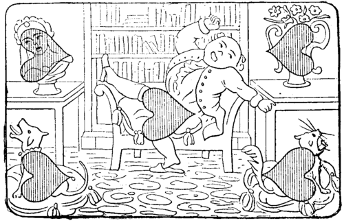 FIG. 6.   The Lesson in Drawing.   An Illustrated Five spot of Hearts.