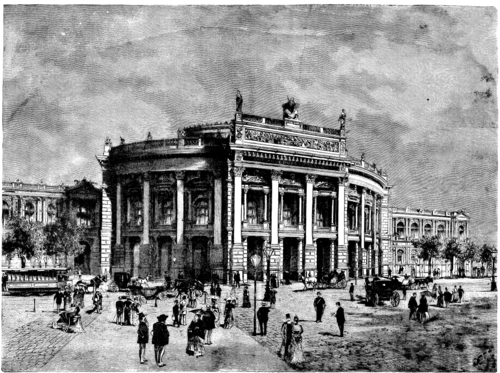 THE NEW IMPERIAL PALACE THEATRE, VIENNA. ORIGINAL DESIGN BY J.J. KIRCHNER.
