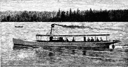 A Twin Screw Launch Run By A Compound Engine 829 08 launch