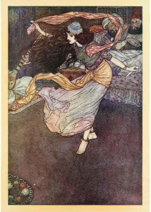 Then for the last figure of all she drew out the dagger.