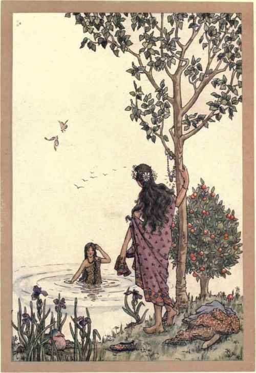 They played about in the lake