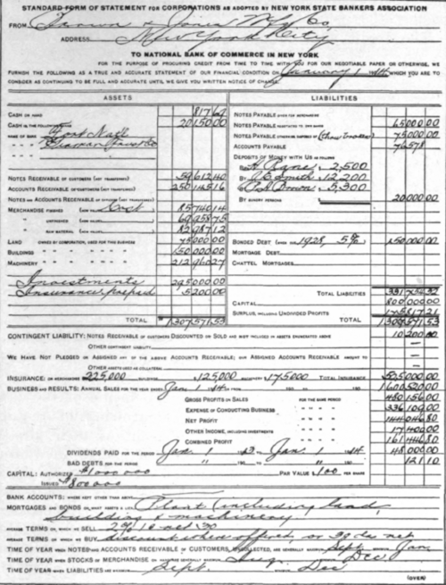 Borrower's Statement   Front