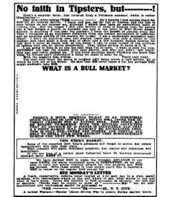 A Notorious Tipster's Advertisement.