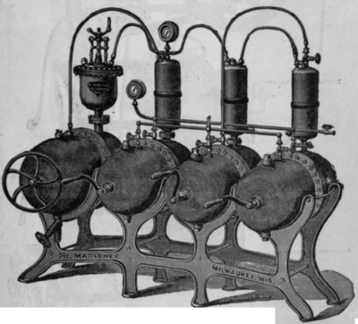 Fig. 180.   Madlener's Intermittent Apparatus