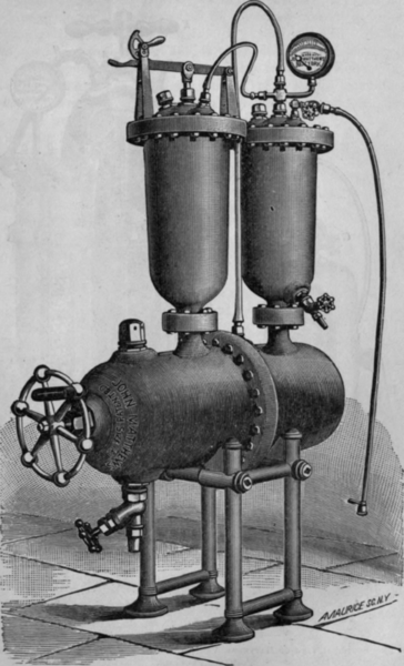Fig. 191.   Matthews1 Horizontal Acid Feeding Generator with Purifier