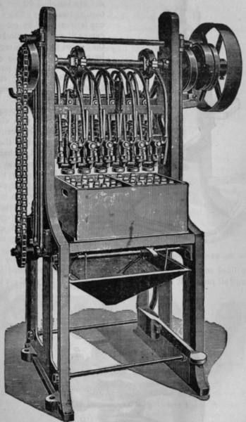 Fig. 234.   English Rapid Power Bottling Machine