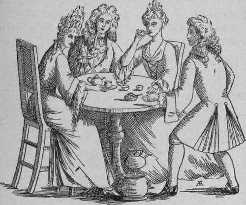 An anonymous poet of that time sings thus of the tea table