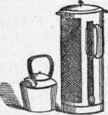 Nurse Lamp, with Tea Kettle to keep children's food warm.
