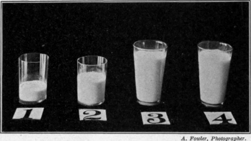 Fig. 42.   100 Calorie portions of milk and cream.