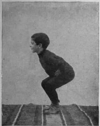 Crouching exercises for hips and legs