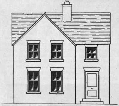 Fig. 1. A small house of unattractive exterior, yet capable of considerable improvement in appearance at moderate cost
