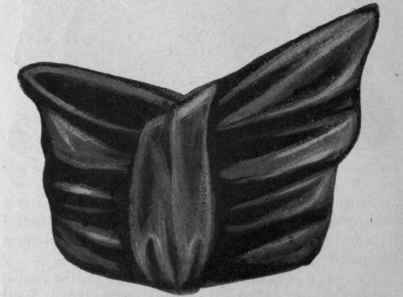 Fig. 14. Back view of finished toque, showing effect of the