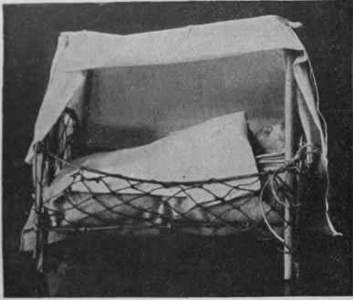 Fig. 2. An improvised tent bed
