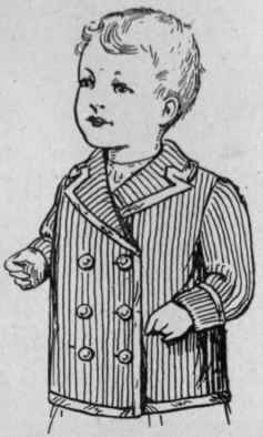Fig. 3. A knitted coat for a boy, bound with silk braid