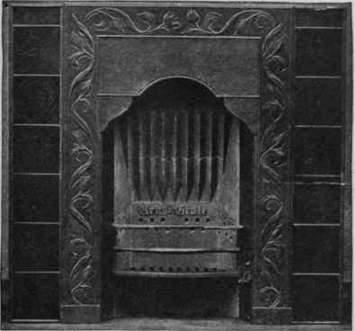 Fig. 7. A  ventilating grate, by means of which two rooms can be heated by one fire Thos. Elsley, Ltd.