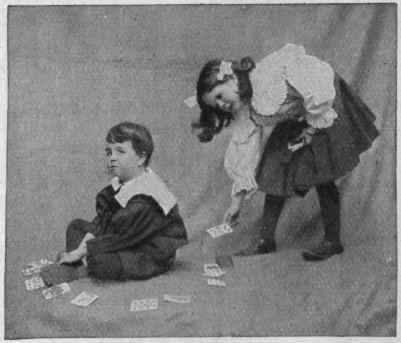 Mock Fortune telling with a pack of cards. This catch invariably causes much amusement ceeds in doing this wins the game.
