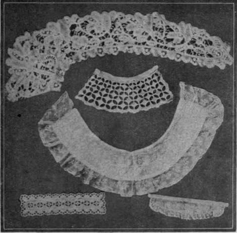 At the top of this picture is shown a good example of Branscombe point lace