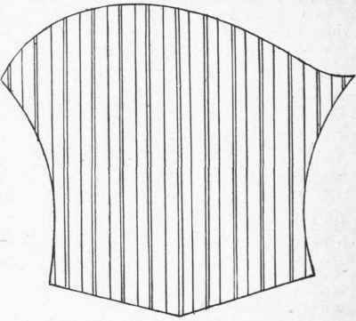Diagram 5. The sleeve as it should appear when cut out