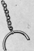 Fig. 4. The broken half of a love ring was often attached to a chain and kept as a token of fidelity by either lover until fortune brought about a happy re union
