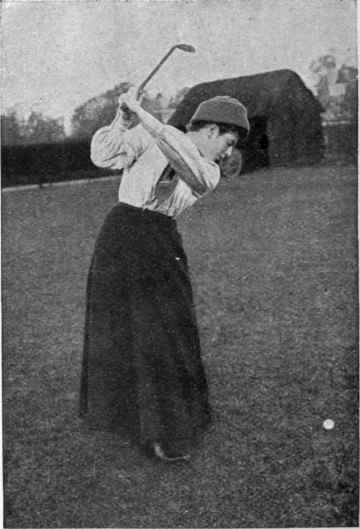 Fig. 5. A full swing should never be taken with an iron club