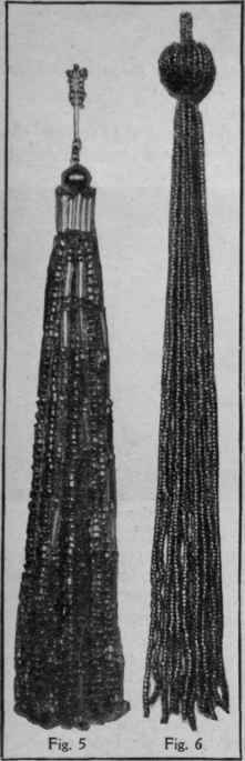 Fig. 5. A tassel for an evening gown, made of silver bead fringe