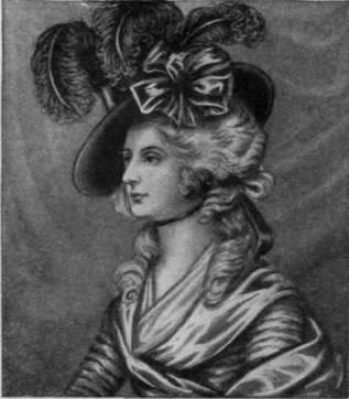 Fig. 9. Reynolds's portrait of Mrs. Siddons shows the effect of the contrast afforded by a black hat and powdered hair