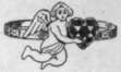 Fig. II. A cupid in white enamel flying off with a ruby heart. The circlet is inscribed Stop Thief 1  An example of eighteenth century work in gold, set with rubies,