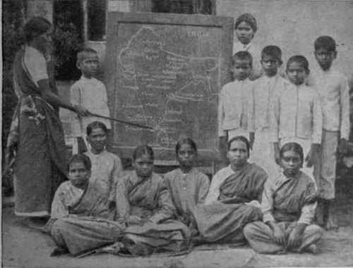 Scholars at the Deaf and Dumb Schools, Palamcottah, India