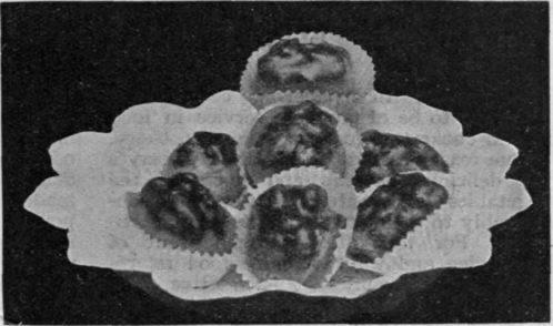 Cream Walnuts. If the creams are of different colours and flavours a pleasant variety can be obtained