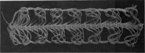 Fig. 3. A pretty fernlike insertion in hairpin work, which would be suitable for use on underlinen